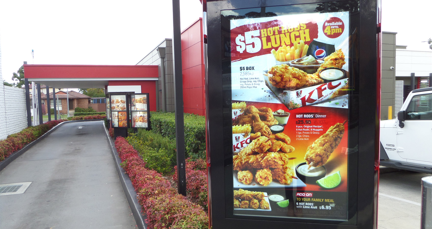 KFC Digital Menu Design and build image